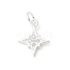 S925 Sterling Silver Micro Pave Cubic Zirconia Pendant STER-H115-02B-S-1