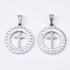 201 Stainless Steel Pendants STAS-N089-30P-1