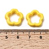 Flower Hollow Glazed Porcelain Bead Frame PORC-A034-09L-3