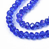 Electroplate Glass Beads Strands EGLA-A034-T6mm-B27-3