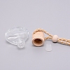 Car Hanging Air Freshener Bicone Shape Glass Bottles DJEW-WH0007-30-2