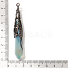 Natural Banded Agate(Dyed & Heated) Pointed Big Pendants G-P560-02R-19-3