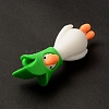 Opaque Resin Cute Duck Big Pendants LS-RESI-D065-B04-3