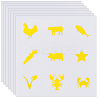 PVC Plastic Self-Adhesive Stickers STIC-WH20002-04B-1