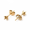 304 Stainless Steel Stud Earring Finding STAS-C071-03A-G-2