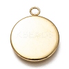 304 Stainless Steel Pendant Cabochon Settings STAS-Z030-01B-G-2