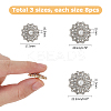 24Pcs 3 Styles Alloy Rhinestone Shank Buttons BUTT-HS0001-05P-2