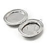 Rack Plating Brass Locket Pendants KK-K277-09P-2