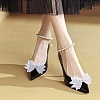 4Pcs 2 Style Polyester Shoe Buckle Clips HJEW-HY00077-6