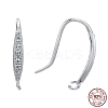Anti-Tarnish Rhodium Plated 925 Sterling Silver Earring Hooks STER-K168-096P-2