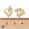 Brass Micro Pave Cubic Zirconia Pendants KK-S531-12G-D-3
