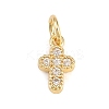 Brass Micro Pave Cubic Zirconia Pendants KK-H273-51G-01-1