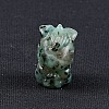 Natural Sesame Jasper Carved Unicorn Figurines Statues for Home Office Desktop Decoration PW-WG35462-17-1