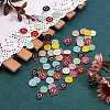 120Pcs 12 Colors Golden Plated Alloy Charms ENAM-SZ0001-64D-2