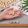 Craftdady 130Pcs 26 Styles Unfinished Natural Wood European Beads WOOD-CD0001-10-7