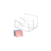 2-Row Acrylic Wall Mounted Mail Display Stands DIY-WH0430-738-7