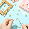 10Pcs 10 Styles Brass Micro Pave Cubic Zirconia Charms KK-CJ0003-75-5