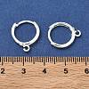 Brass Hoop Earring Findings LS-KK-G557-11S-3