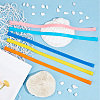 12Pcs 12 Colors Silicone Towel Bands for Beach Chairs AJEW-GF0006-86-4