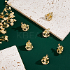 6Pcs Alloy Lapel Pin Backs JEWB-DC0001-23G-5