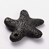 Synthetic Lava Rock Big Starfish/Sea Stars Pendants G-O025-05E-2