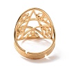 Star with Sailor's Knot & Corss & Yin Yang Adjustable Ring RJEW-P037-02G-3