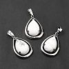 Natural Howlite Pendants G-B033-04P-15-2