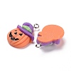 Halloween Opaque Resin Pendants LS-RESI-G028-08P-3