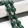 Natural Green Aventurine 3-Hole Guru Beads Strands G-H064-E07-01-2