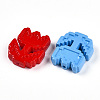 Opaque Acrylic Beads X-OACR-T028-37-1-2
