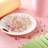 120Pcs 8 Colors Transparent Glass Beads GLAA-CW0001-05-7
