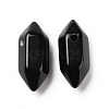 Natural Obsidian Double Terminal Pointed Pendants G-C007-02A-07-2