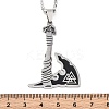 Viking Style Titanium & 201 Stainless Steel Pendant Necklaces NJEW-C066-11P-3