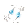 Alloy Star Dangle Earrings EJEW-JE05873-4