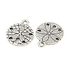 Tibetan Style Alloy Pendants TIBEP-GC017-AS-RS-2