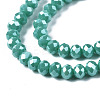 Electroplate Glass Beads Strands EGLA-A034-P6mm-A03-2