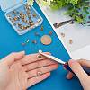 PVD Vacuum Plating 304 Stainless Steel Stud Earring Findings STAS-UN0016-05A-G-4