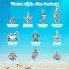 Tibetan Style Alloy Pendants TIBEP-CJ0001-10-2