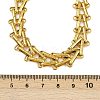 304 Stainless Steel Triangle Link Chain Necklaces NJEW-C092-01G-5