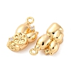 Brass Rhinestone Pendants KK-E793-18G-2