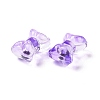 Transparent Spray Painted Glass Beads GLAA-I050-11B-2