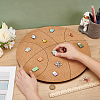 Wood Wall Jewelry Display Cork Tray AJEW-WH0348-466F-3
