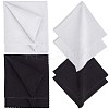 8 Sheets 2 Colors Square Velvet Glasses Cleaning Cloth AJEW-GF0007-14-1