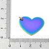 Ion Plating(IP) 304 Stainless Steel Stamping Blank Tag Pendants STAS-I311-26RC-3