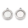 Tibetan Style Alloy Pendant Cabochon Settings PALLOY-N178-05AS-1