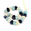 Natural Sodalite & Flower Amazonite & Lemon Quartz Beads Strands G-N358-01A-06-3