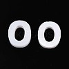 Natural Freshwater Shell Letter Charms BSHE-ZX007-02O-1