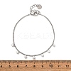 304 Stainless Steel Charm Bracelets BJEW-A047-02P-5