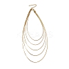 304 Stainless Steel Box Chain Multi Layered Necklaces for Women NJEW-U025-01G-03-2