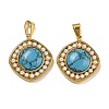 Synthetic Turquoise Pendants STAS-U024-16G-04-1